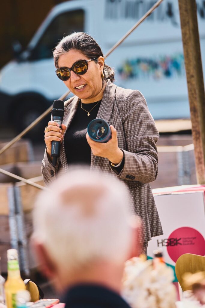 Marcia Canales bei der Langen Tafel der Baukultur